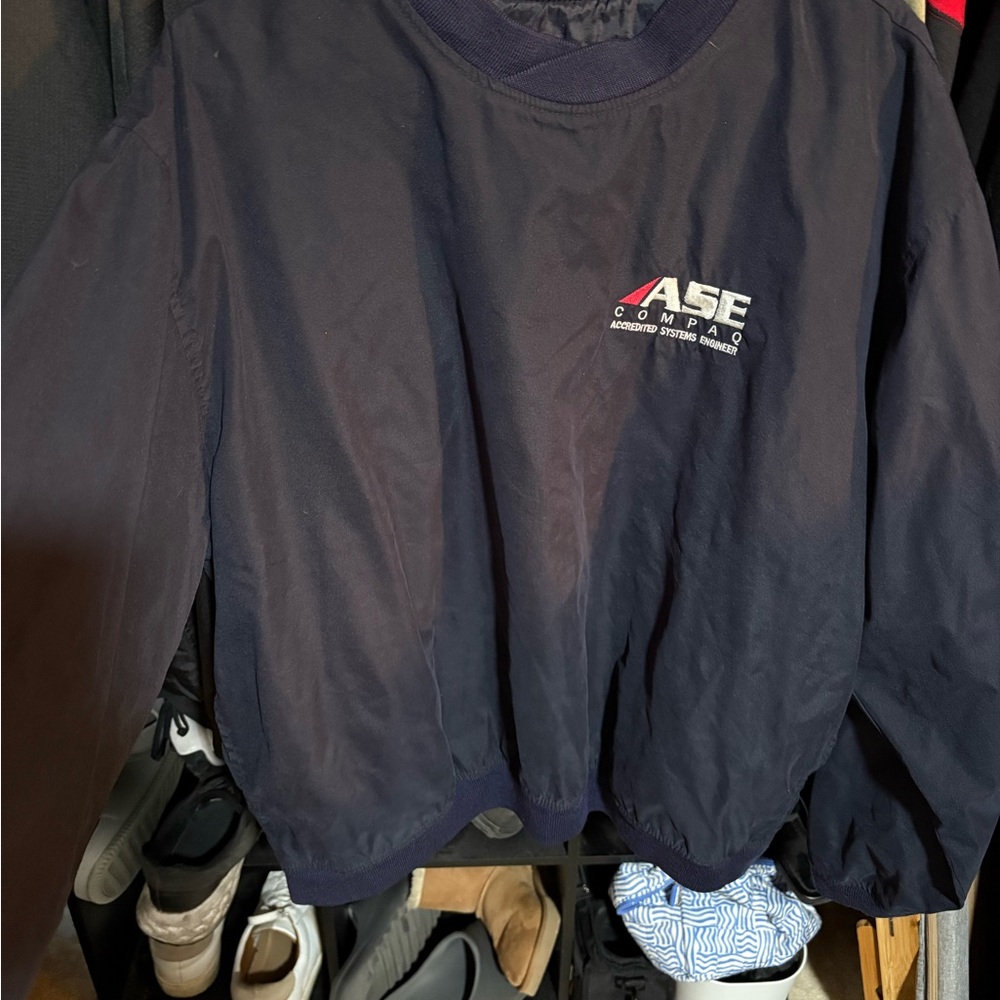 ASE Navy Blue Pullover Jacket